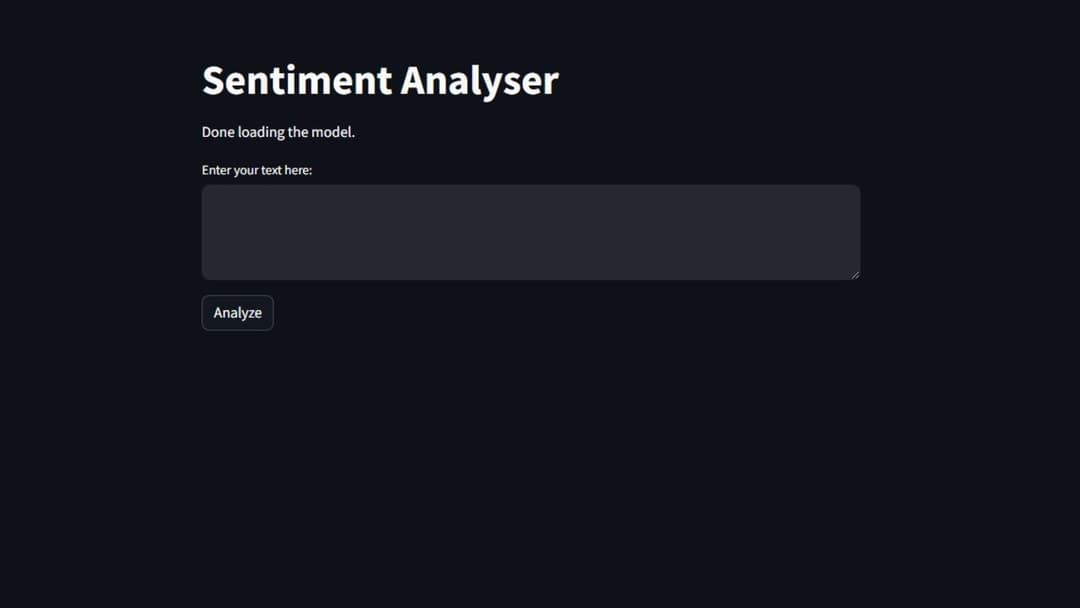 Sentiment Analyser